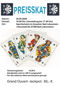 DC26 lädt zum 2. Preisskat im Koseltal ein