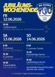 80 Jahre Fußballgeschichte in Bad Lobenstein – 40 Jahre Sportstätte Koseltal